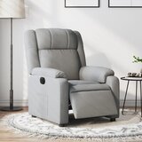 vidaXL električni naslanjač svetlo sivo blago | Shoptok.si
