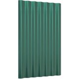 vidaXL Strešne plošče 12 kosov prašno barvano jeklo zelene 60x36 cm | Shoptok.si