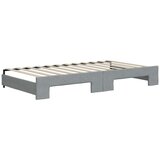 vidaXL Izvlečna dnevna postelja s predali svetlo siva 100x200 cm blago | Shoptok.si