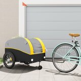 The Living Store Kolesarska prikolica črna in rumena 45 kg železo - Kolesarska Prikolica, (21661568) | Shoptok.si