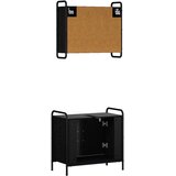  Set ormarića za kupaonicu 2 kom. Crni hrast 65 5 x 34 x 61 cm - Crni hrast Ormar s umivaonikom (2 vrata) + viseći ormar | shoptok.hr