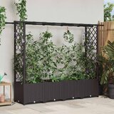  Povišeni krevet s mrežom i krovom Smeđa 203 x 40 x 138 cm PP | shoptok.hr