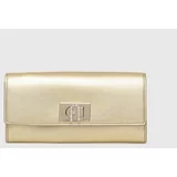 Furla Usnjena denarnica zlata barva, PCV0ACO BX2658 CGD00