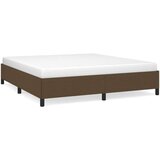  Posteljni okvir temno rjav 180x200 cm blago | Shoptok.si
