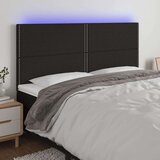  Uzglavlje crno 180x5x118/128 cm od tkanine Cijene