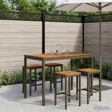  Stol za bar u vrtu Prirodna i kava 141 x 80,5 x 105 cm | shoptok.hr