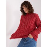 Wool Fashion Italia Sweater-AT-SW-2363-2.04P-dark red | Shoptok.si