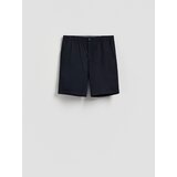 Reserved Regular chino kratke hlače - mornarsko plava | shoptok.hr