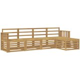  Set vanjskih sofa 5 pcs Bijela 249 x 122,5 x 73 cm | shoptok.hr
