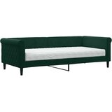  Dnevni krevet s madracem tamnozeleni 90 x 200 cm baršunasti | shoptok.hr