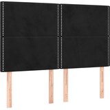  Krevet s oprugama i madracem crni 140x200 cm baršunasti | shoptok.hr
