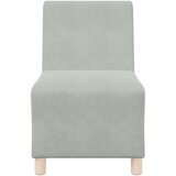 vidaXL Modularna sofa bez naslona za ruke svijetlosiva 55 cm baršunasta | shoptok.hr