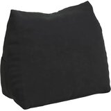 vidaXL Poglavni vzglavnik Črna 60 x 20 x 50 cm Žametna tkanina | Shoptok.si