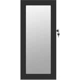  Zidni ormarić za nakit s ogledalom crni 30 x 8 5 x 67 cm | shoptok.hr