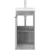  Kupaonski umivaonik s sudoperom Siva Sonoma 42 x 40 x 84,5 cm | shoptok.hr