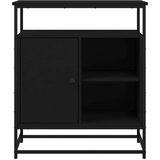  Komoda crna 69x35x80 cm od konstruiranog drva | shoptok.hr