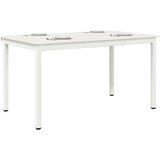  Stol za objedovanje Bijelo 140 x 80 x 75 cm Čvrsto borovo drvo | shoptok.hr