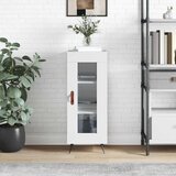  Komoda sjajna bijela 34,5 x 34 x 90 cm od konstruiranog drva | shoptok.hr