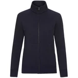 Fruit Of The Loom Navy blue women's sweatshirt with stand-up collar