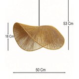 Luster na sajli BOHO 1xE27/40W/230V rafija | Eponuda.com