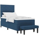 vidaXL vzmetnica z klopjo modra 90x200 cm tkanina, (22083297) | Shoptok.si