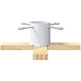 vidaXL Stalak za božićno drvce 1.73 Bijelo 50 x 50 x 16 cm | shoptok.hr