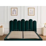 Bobochic Paris Zeleni tapecirani bračni krevet s prostorom za odlaganje s podnicom 160x200 cm Badja – | shoptok.hr