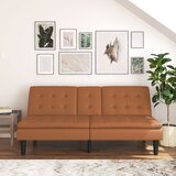 Støraa Konjak smeđa sklopiva sofa od imitacije kože 191 cm Maine – | shoptok.hr
