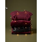 Sinsay Pamučna crewneck majica s ukrasnim volanima | shoptok.hr