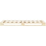  Okvir za krevet od paleta od masivne borovine 120 x 200 cm | shoptok.hr