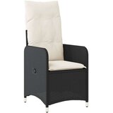 vidaXL 9-dijelni vrtni bistro set od poliratana s jastucima crni | shoptok.hr