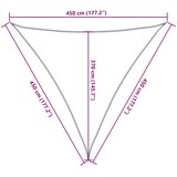  Jedro za zaštitu od sunca 160 g/m² terakota 4,5x4,5x4,5 m HDPE | shoptok.hr