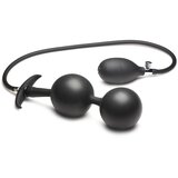 Master Series Inflatable Silicone Anal Plug - Black | shoptok.hr