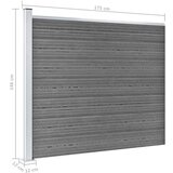 vidaXL Komplet ograjnih panelov WPC 353x146 cm siv | Shoptok.si