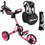 Clicgear Model 4.0 Deluxe SET Soft Pink Ročni voziček za golf