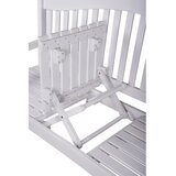 Garden Pleasure Bela lesena vrtna klop Singapore - | Shoptok.si