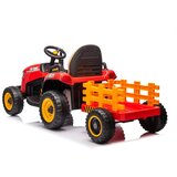 Traktor na akumulator s prikolicom BBH-030 - crveni | shoptok.hr