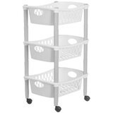 Kolica za Povrće Stefanplast Bijela Plastika 40 x 29 5 x 68 5 cm (6 kom.) | shoptok.hr
