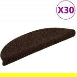 vidaXL Samoljepljivi otirači za stepenice 30 kom smeđe 56 x 17 x 3 cm | shoptok.hr