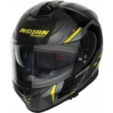 Nolan N80-8 Wanted N-Com Flat Lava Grey Black/Yellow S Čelada