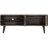 TV ormarić sivi 130 x 30 x 46 cm od grubog masivnog drva manga | shoptok.hr