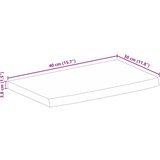 Stolna ploča sa živim rubom 40x30x3,8 cm od masivnog drva manga | shoptok.hr