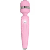Pillow Talk Cheeky Luxurious Wand Massager with Swarovski Crystal Pink