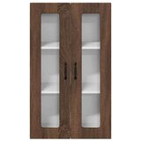 vidaXL Stenska kuhinjska omarica s polico Rjav hrast 60 x 31 x 100 cm | Shoptok.si