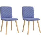 Maison Chic Jedilni stoli - Vzorci stoli 2 kosi jeans modra blago A620, (22031862) Cene