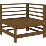  Kutna vrtna sofa smeđa boja meda od masivne borovine | shoptok.hr