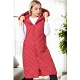 Dewberry Z6718 WOMEN'S VEST-BURGUNDY-1 Cene