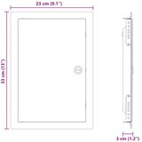  Pristupna ploča Bijelo 33 x 23 x 3 cm Čelik | shoptok.hr