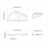  Šarka za okretni ormar 2 pcs Srebrno 235 x 155 x 30 mm Željezo | shoptok.hr