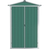 vidaXL Vrtno spremište zeleno 107,5 x 46 x 183 cm od pocinčanog čelika | shoptok.hr
